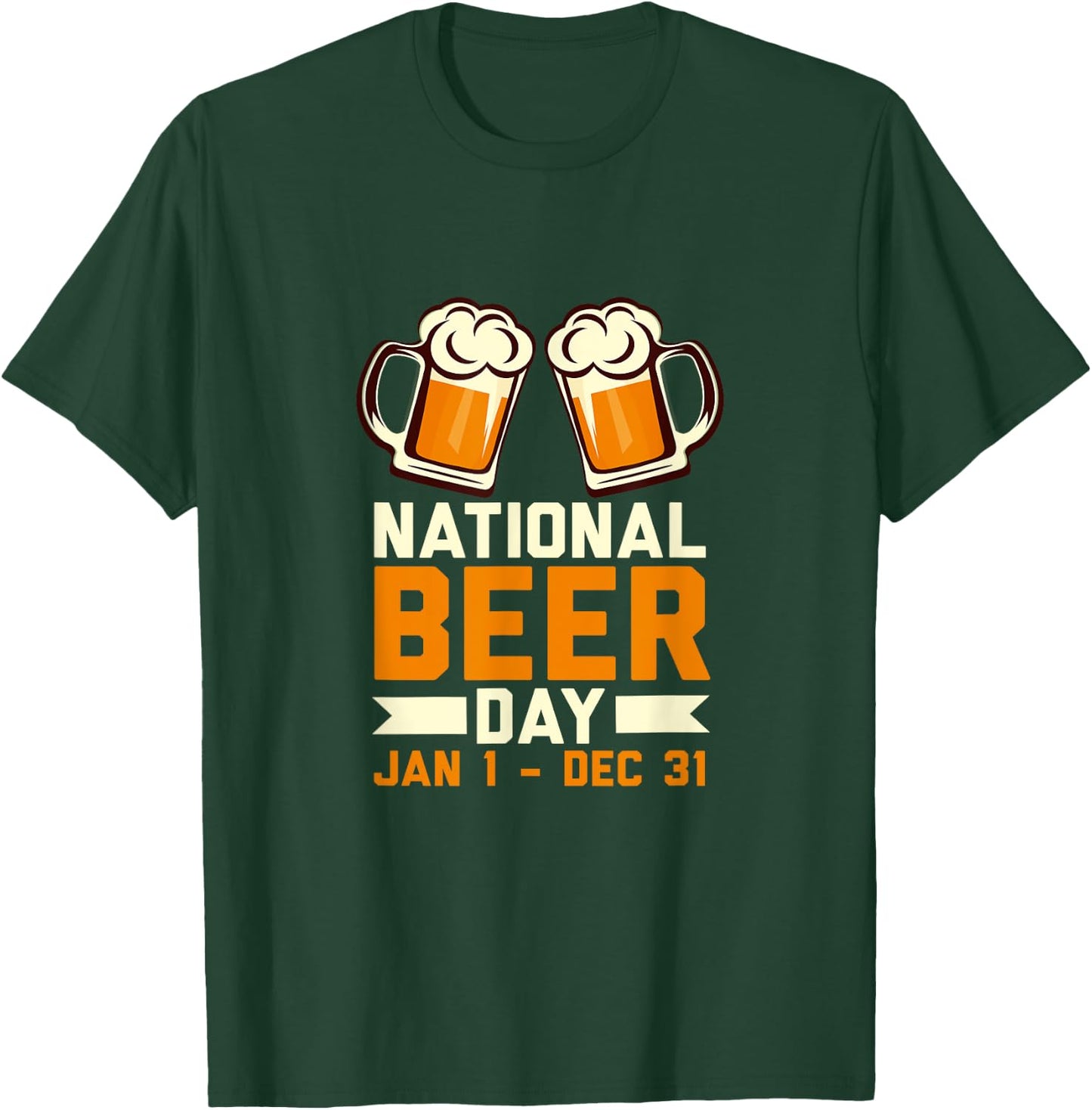Funny National Beer Day Craft Beer Lover Day Drinking Gift T-Shirt - T-Shirt | Forest