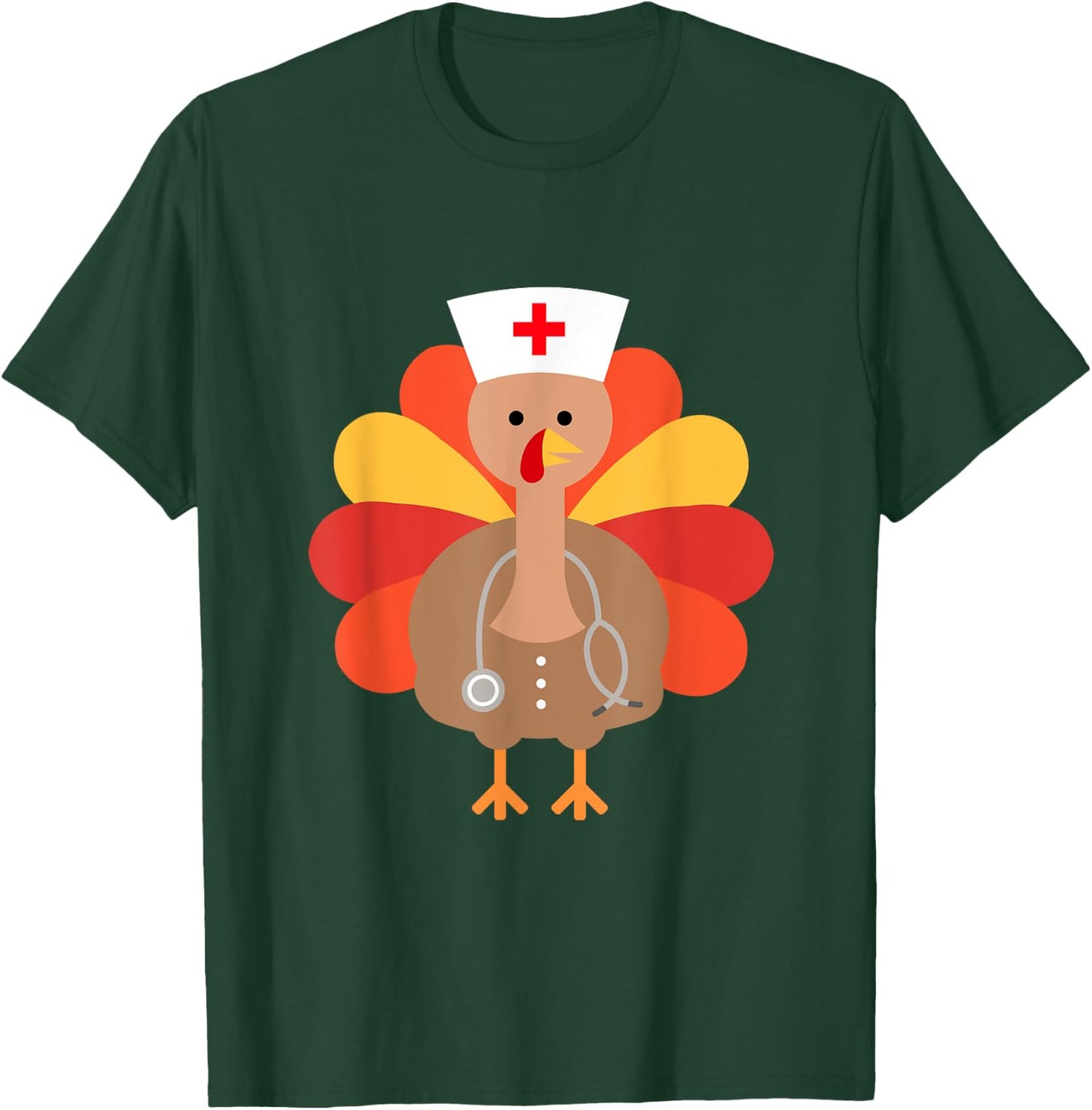 Thanksgiving for Nurses : Funny Turkey T-Shirt - T-Shirt | Forest