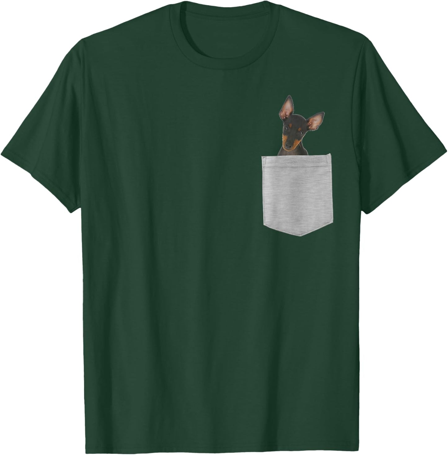 Dog in Your Pocket Manchester Terrier T-Shirt - T-Shirt | Forest