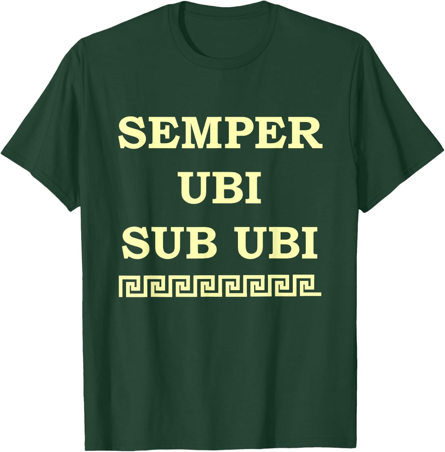 Funny Latin : Always Wear Underwear! Semper Ubi Sub Ubi! T-Shirt - T-Shirt | Forest