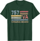 Retro Virginia Beach Area Code 757 Residents State Virginia Women Kids T-Shirt - T-Shirt | Forest