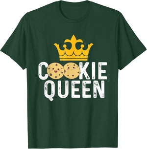 Cookie Queen - Cookie Lover Gift Cookie Baker Cookie Gift T-Shirt - T-Shirt | Forest