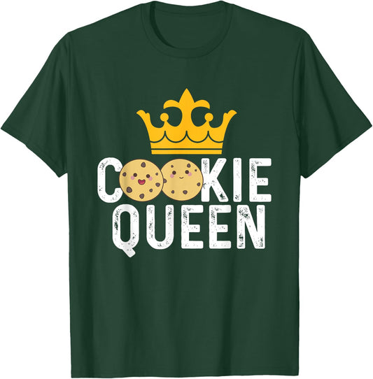 Cookie Queen - Cookie Lover Gift Cookie Baker Cookie Gift T-Shirt - T-Shirt | Forest