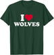 I love wolves T-Shirt - T-Shirt | Forest