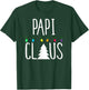 Papi Claus Shirt Christmas Lights Shirt T-Shirt - T-Shirt | Forest