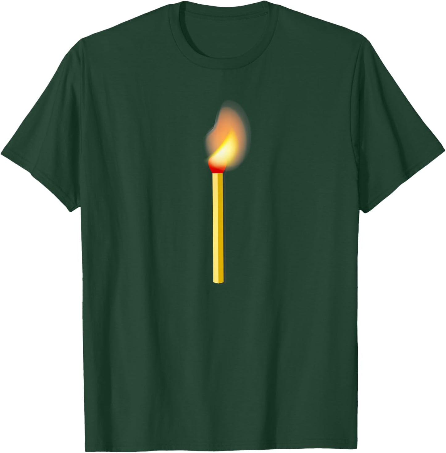Struck match burning fire T-Shirt - T-Shirt | Forest
