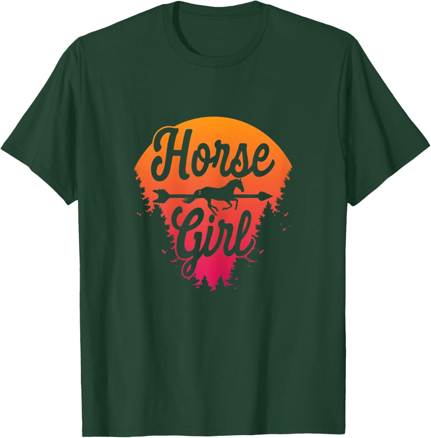 Cute horse shirt for teen girls T-Shirt - T-Shirt | Forest