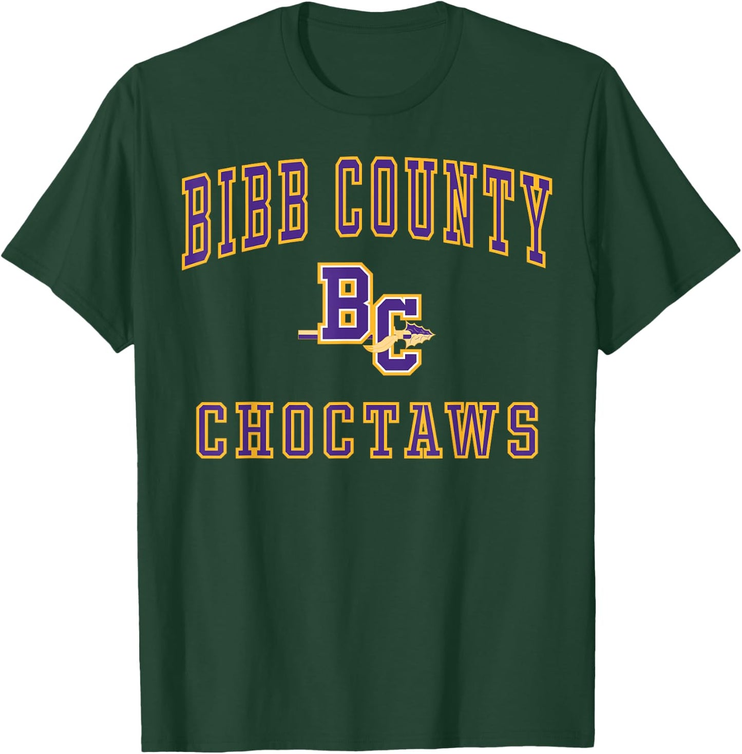 Bibb County High School Choctaws C1 T-Shirt - T-Shirt | Forest