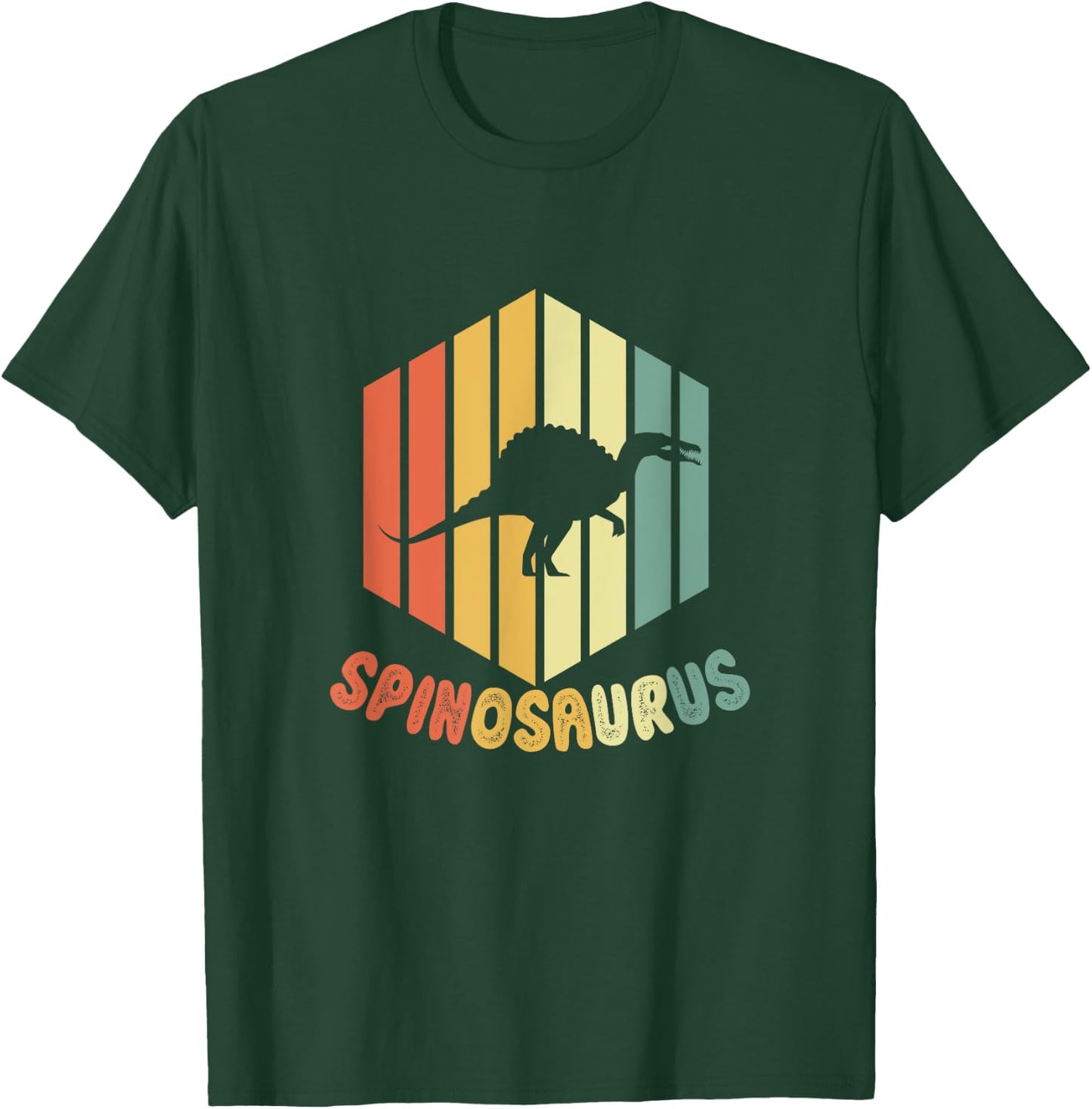 Retro Spinosaurus Dinosaur Paleontolgy Funny Gift T-Shirt - T-Shirt | Forest