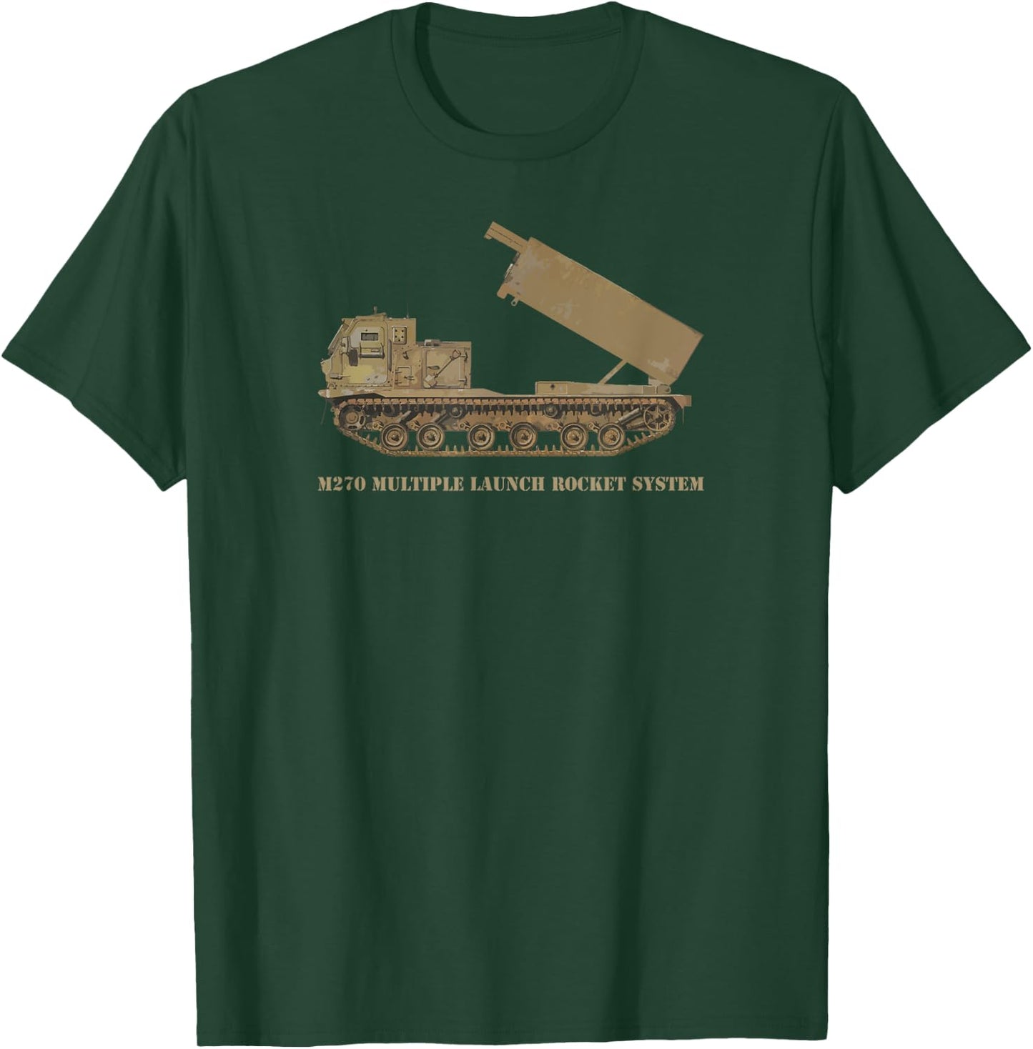 M270 Multiple Launch Rocket System Gift T-Shirt - T-Shirt | Forest
