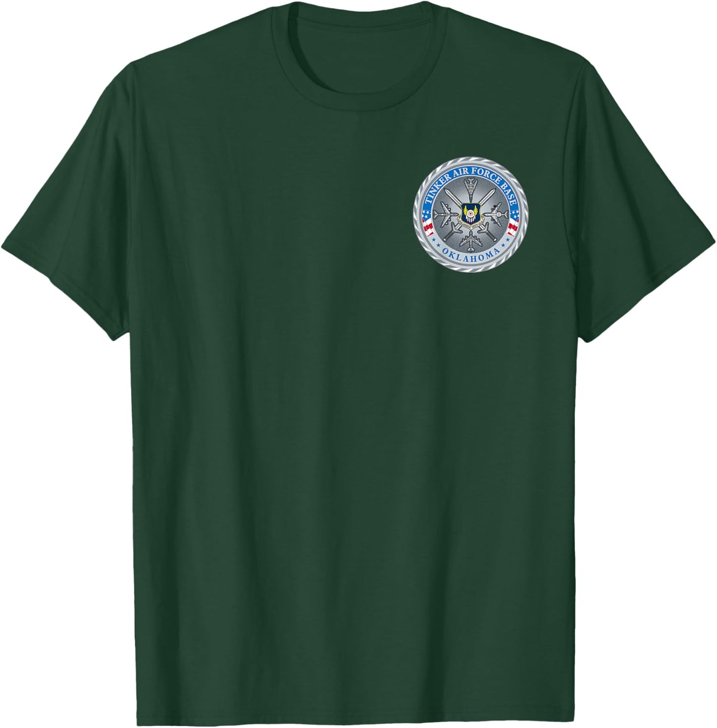 Tinker Air Force Base AFB Military Veteran Patch T-Shirt - T-Shirt | Forest