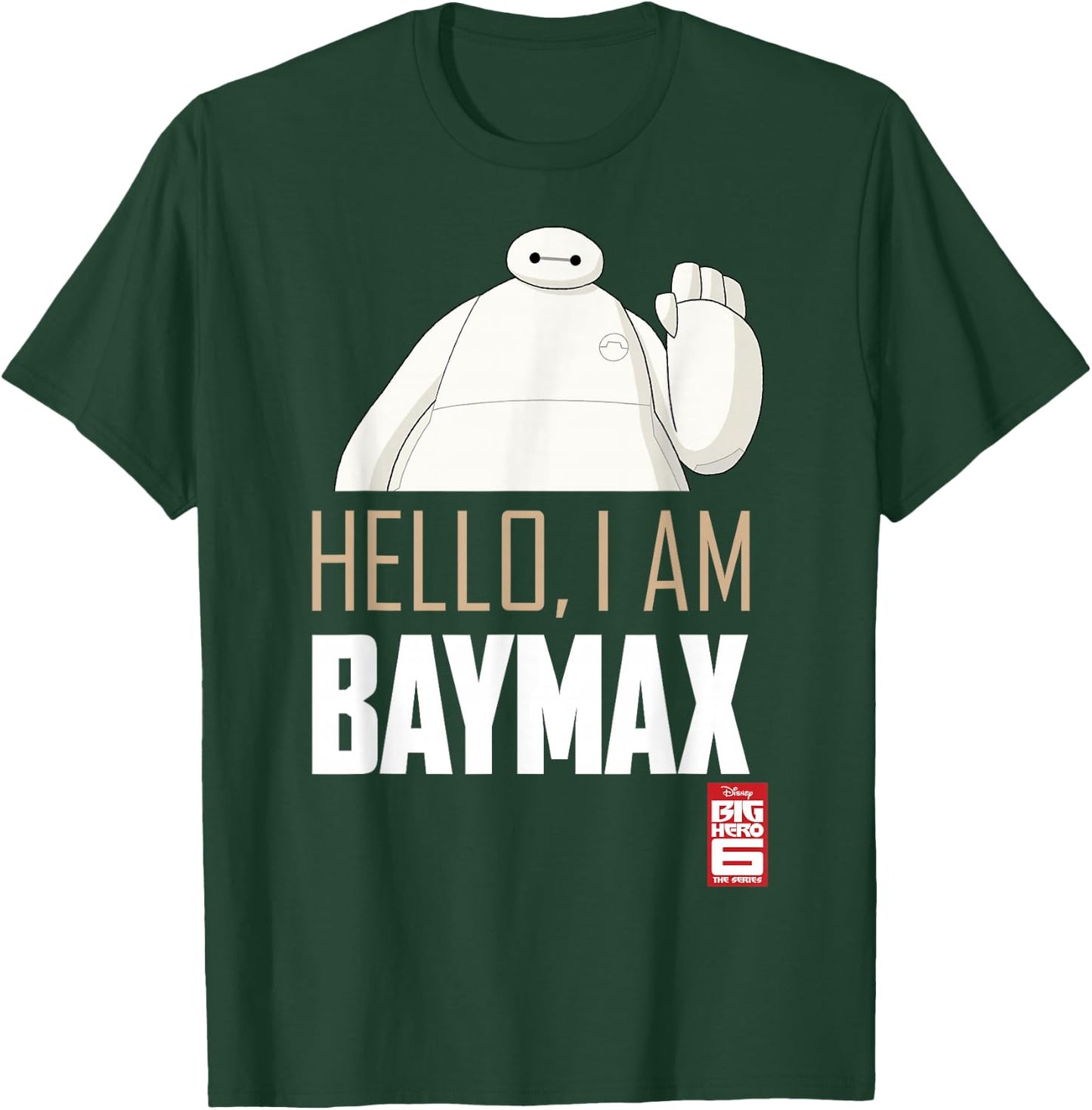 Disney Big Hero 6 TV Series Baymax Hello Graphic T-Shirt - T-Shirt | Forest