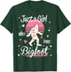 Just A Girl Who Loves Bigfoot Vintage Shirt T-Shirt - T-Shirt | Forest