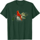 Wild Red Cardinal Bird T-Shirt - T-Shirt | Forest