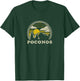 Poconos Pennsylvania PA T Shirt Vintage Hiking Mountains T-Shirt - T-Shirt | Forest