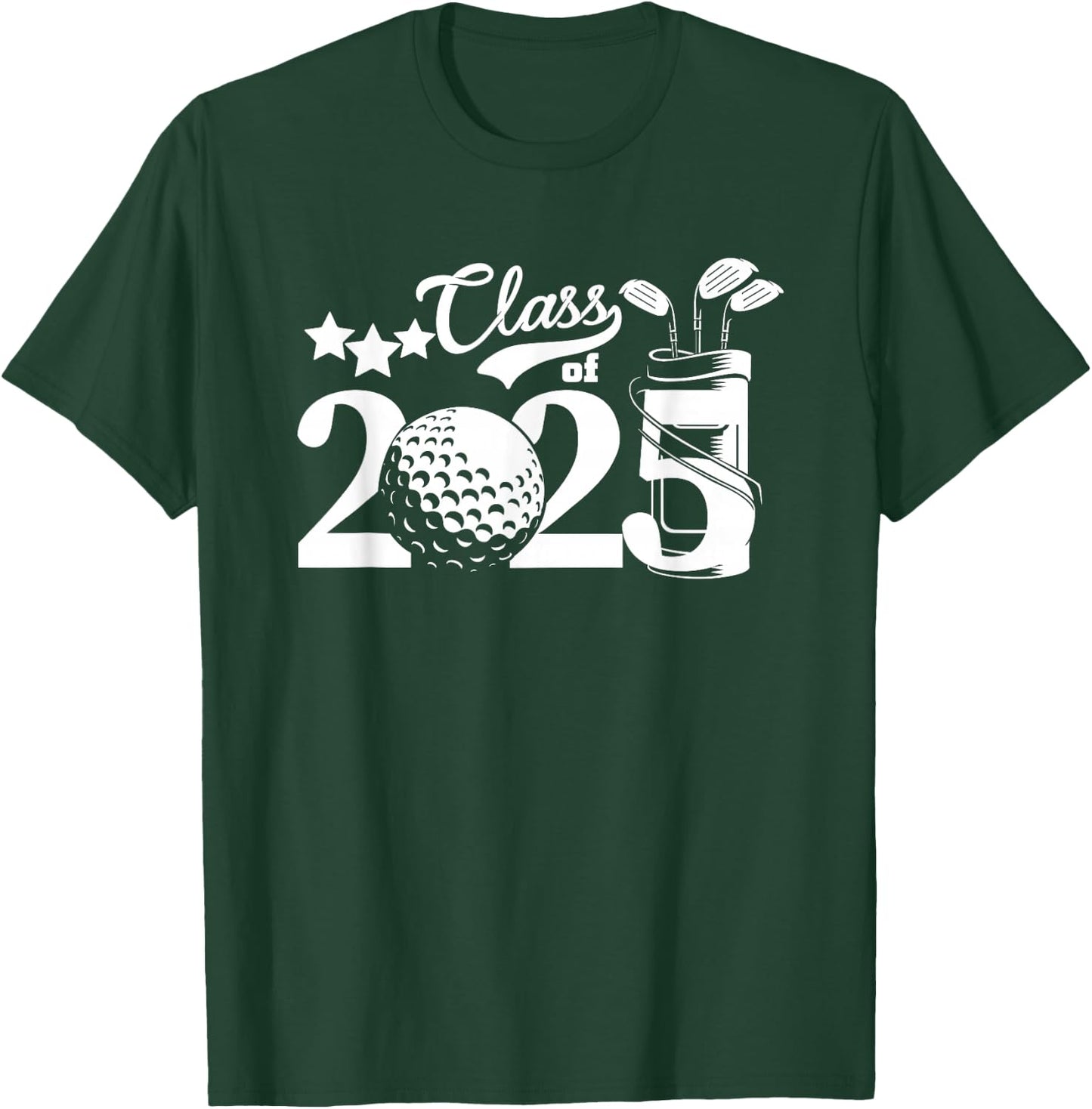 Class of 2025 Graduation Senior 2025 Golfer Golf Player 2025 T-Shirt - T-Shirt | Forest