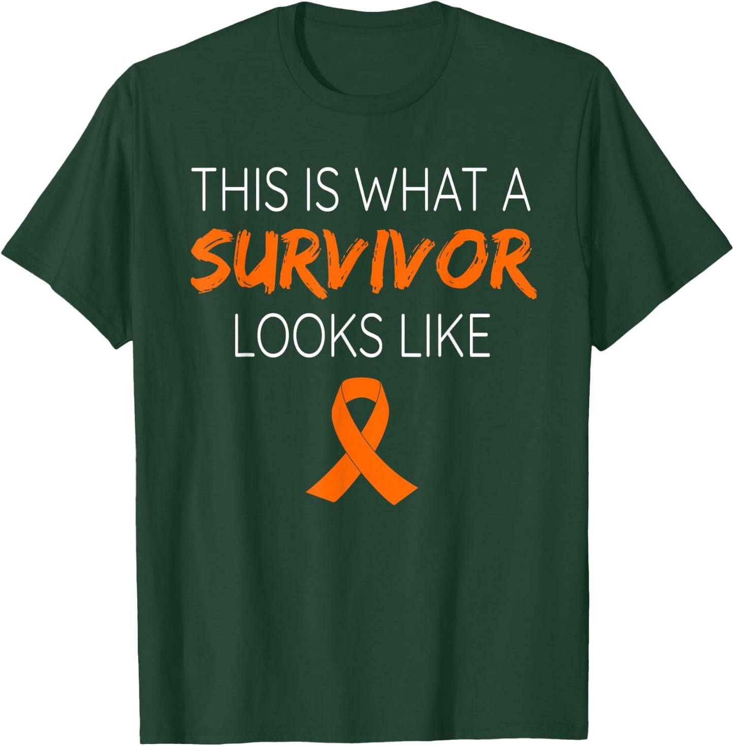 This Is What A Survivor Looks Like Leukemia Awareness T-Shirt - T-Shirt | Forest