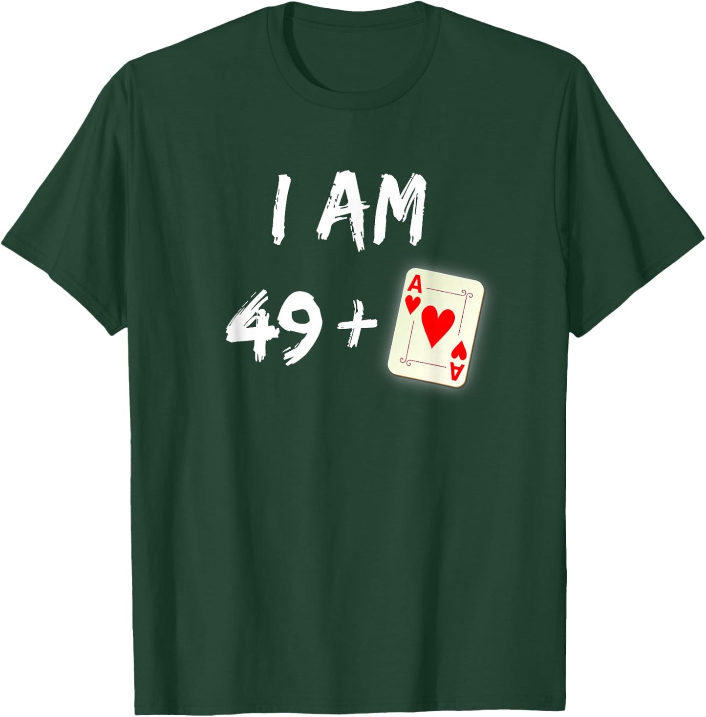 50th Birthday Poker Shirt Poker Player Gift Party Ace T-Shirt - T-Shirt | Forest