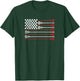 Lacrosse USA Flag Lax Shirt T-Shirt - T-Shirt | Forest