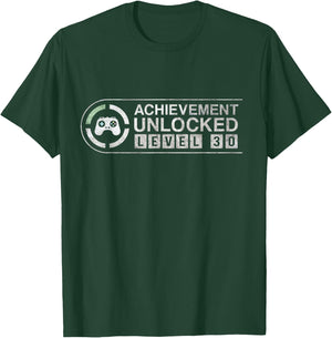 Level 30 Abstract Video Gamer 30th Birthday T-Shirt - T-Shirt | Forest