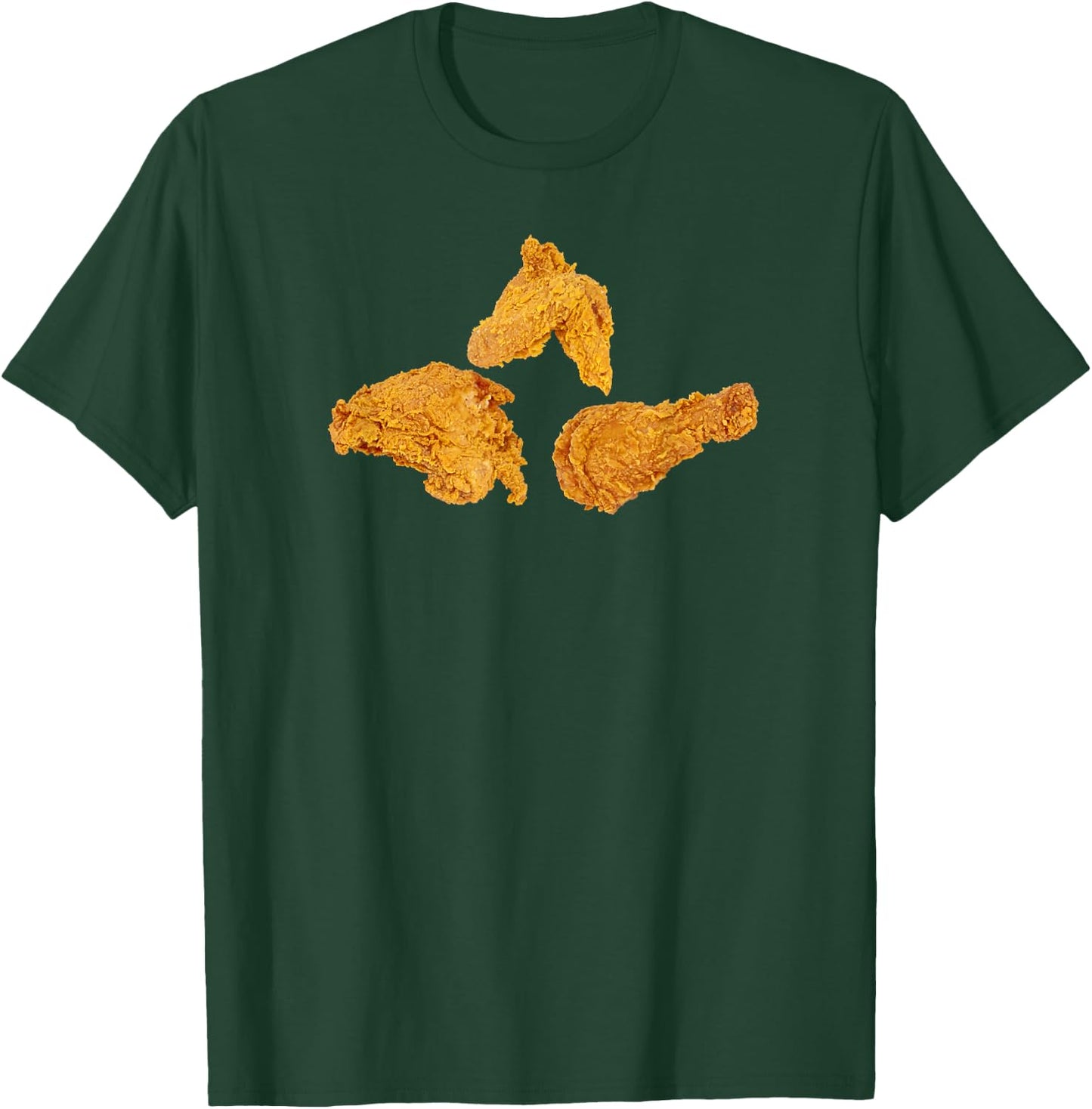 Chicken Wing Costume Halloween Fried Breast Drumsticks Woman T-Shirt - T-Shirt | Forest