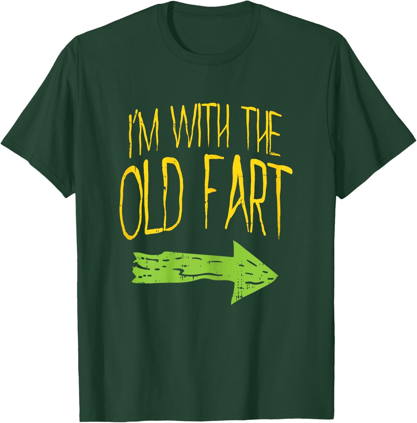 Im With The Old Fart Fun Matching Couples Halloween Costume T-Shirt - T-Shirt | Forest