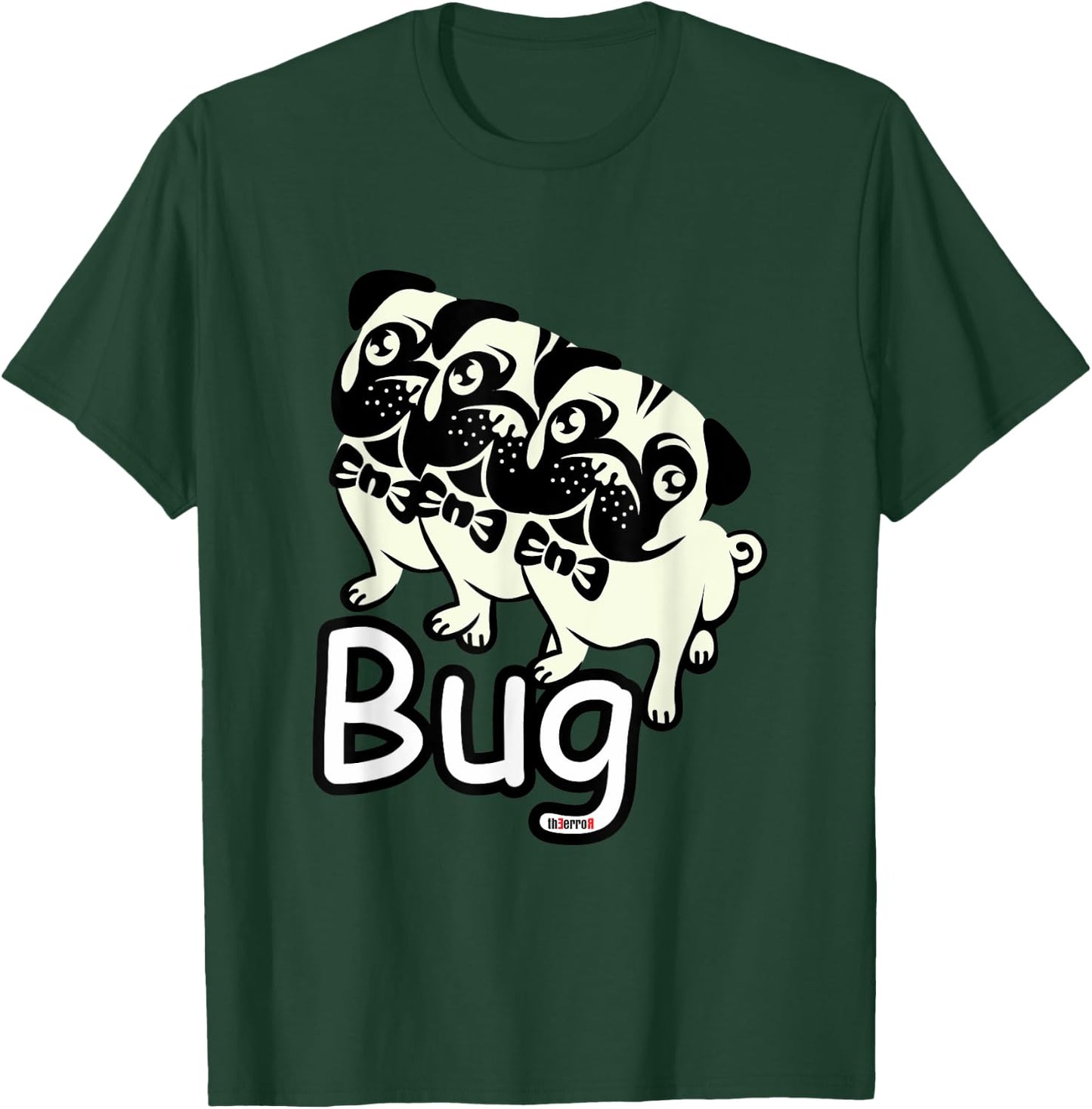 Funny Pug bug Shirt T-Shirt - T-Shirt | Forest
