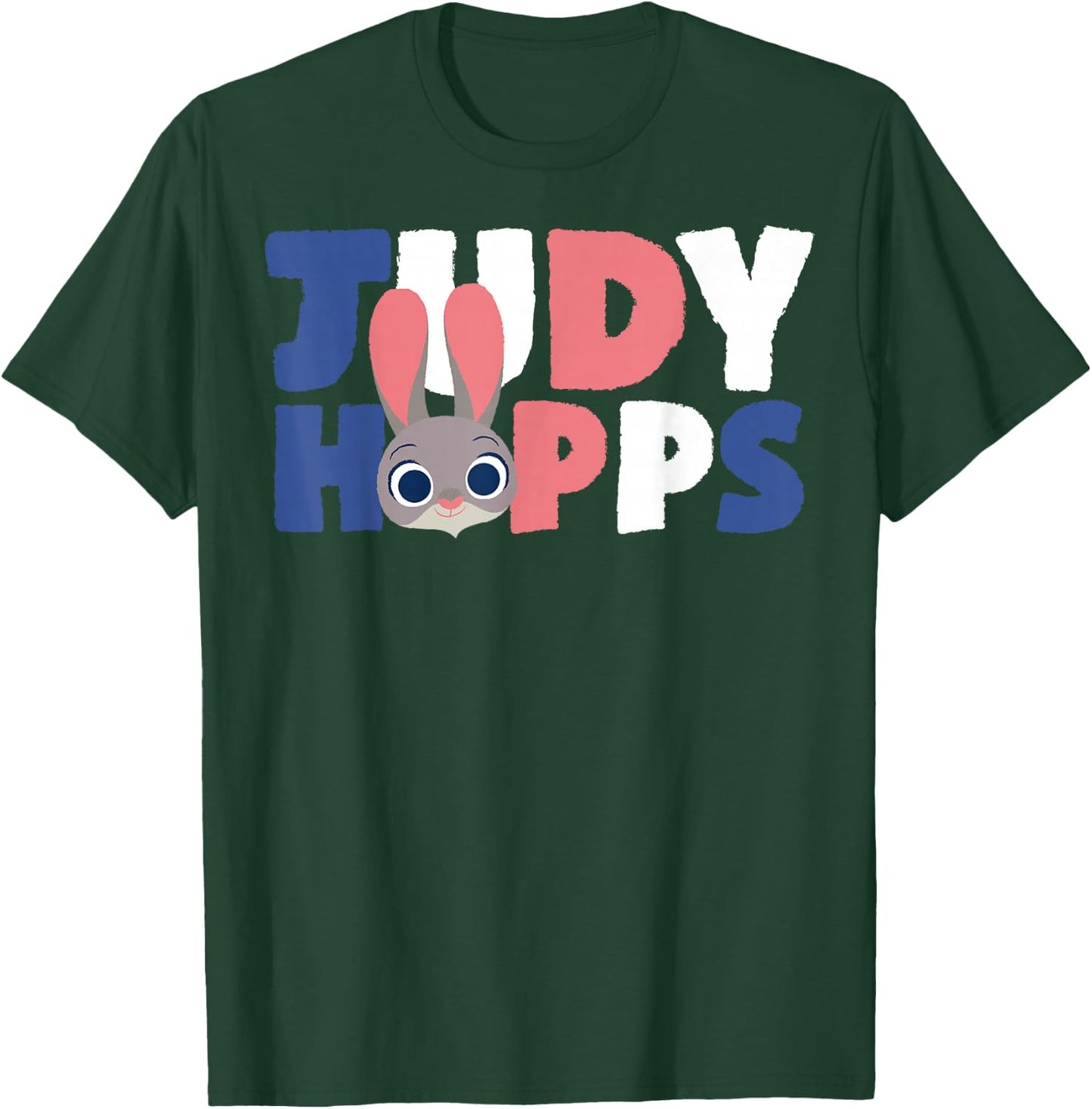 Disney Zootopia Judy Hopps Text Portrait Graphic T-Shirt - T-Shirt | Forest