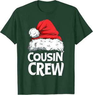 Santa Cousin Crew Christmas Family Matching Pyjamas Xmas Men T-Shirt - T-Shirt | Forest