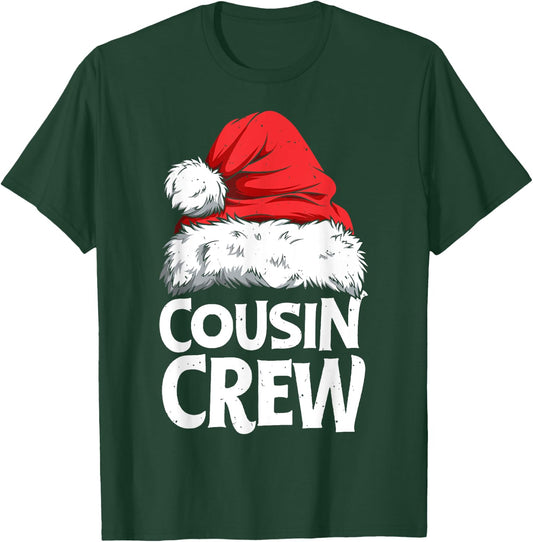 Santa Cousin Crew Christmas Family Matching Pyjamas Xmas Men T-Shirt - T-Shirt | Forest