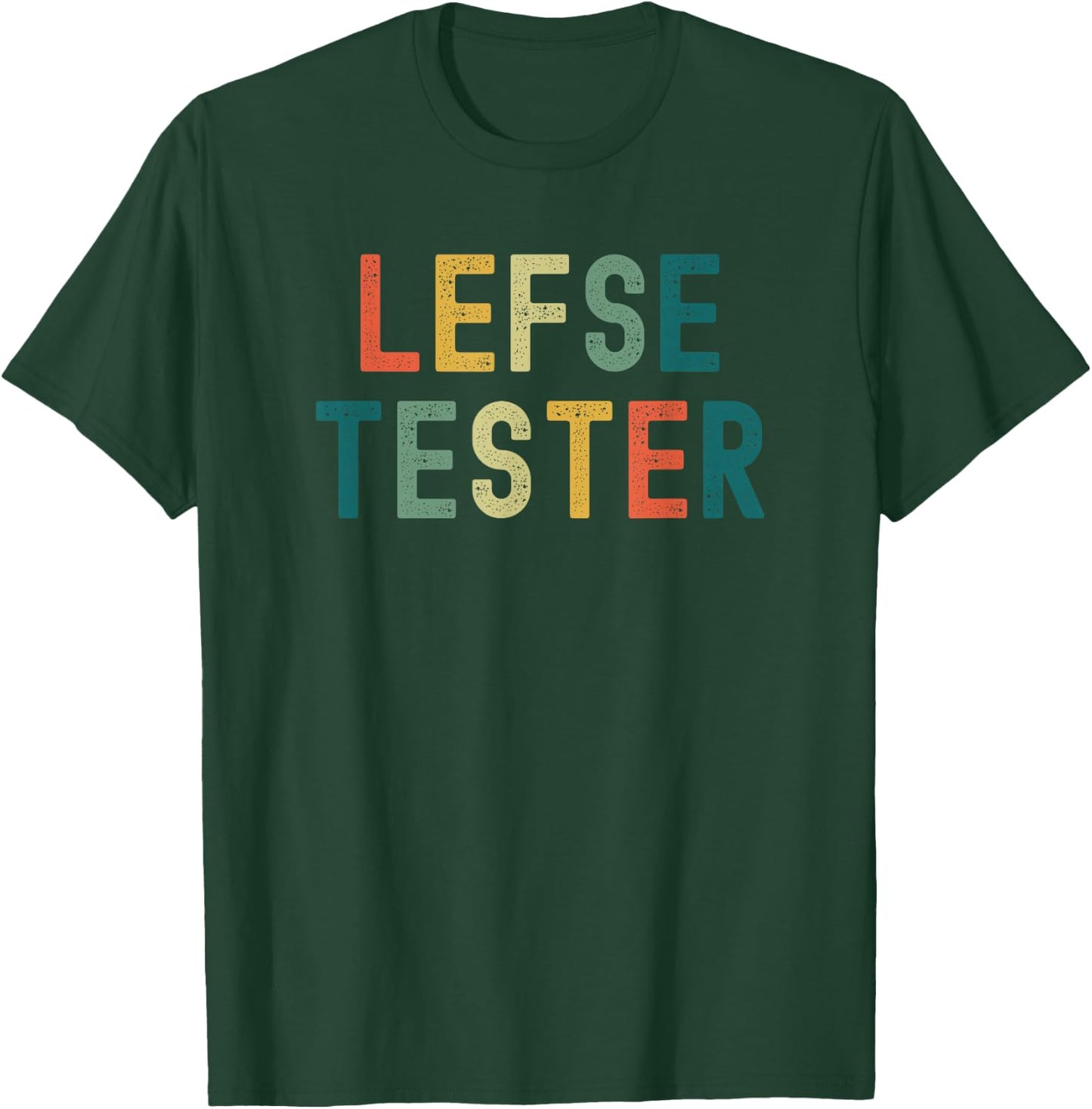 Lefse tester funny Norwegian treat Midwestern humor retro T-Shirt - T-Shirt | Forest