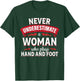 Hand and Foot Card Game Funny Woman Player T-Shirt - T-Shirt | Forest