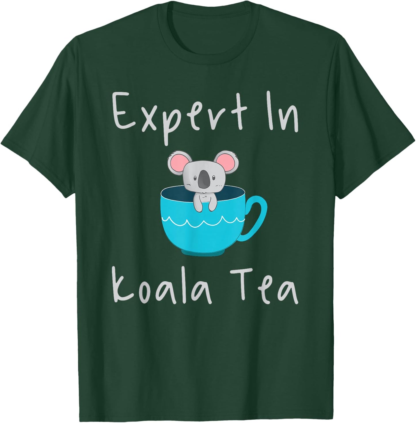 Expert in Koala Tea Pun Quality Control Manager Specialist T-Shirt - T-Shirt | Forest