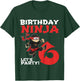 Kids Birthday Ninja 6 Year Old Party 6th For Boys Girls T-Shirt - T-Shirt | Forest