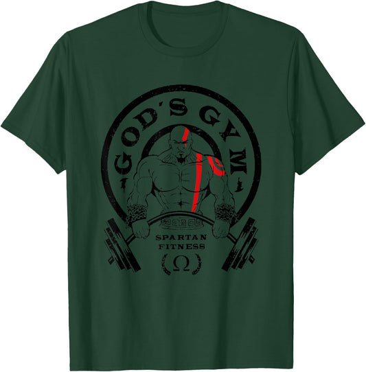 God's Gym Spartan Fitness T-Shirt - T-Shirt | Forest