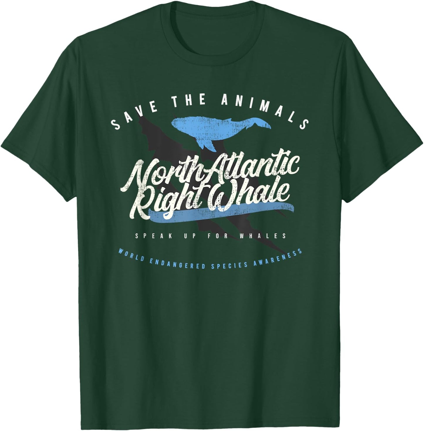 North Atlantic Right Whale - Endangered Animals T-Shirt - T-Shirt | Forest