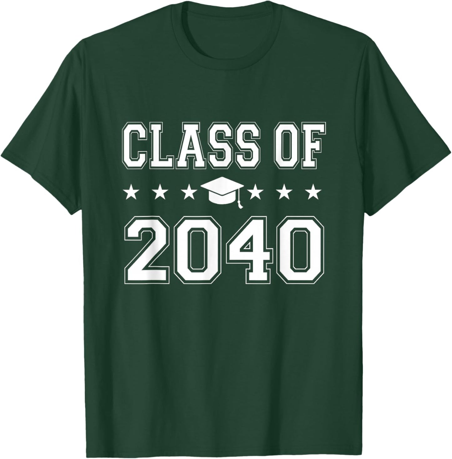 Class of 2040 First Day of School Graduation T-Shirt - T-Shirt | Forest