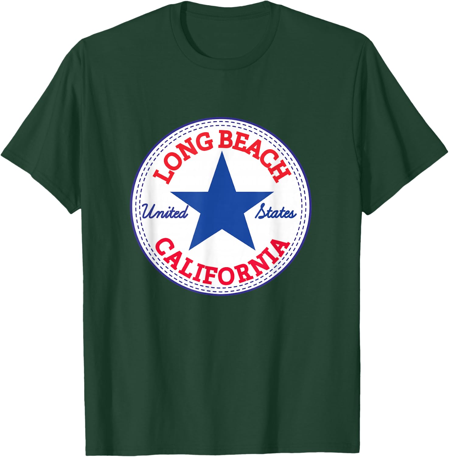 LONG BEACH CALIFORNIA USA United States T-Shirt - T-Shirt | Forest