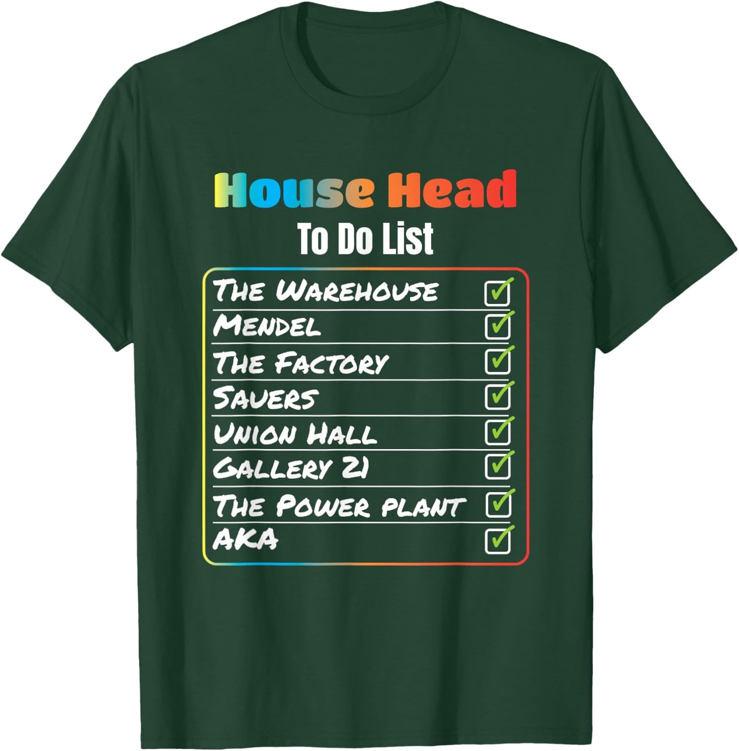 House Head to Do List Chicago House Music T Shirt T-Shirt - T-Shirt | Forest