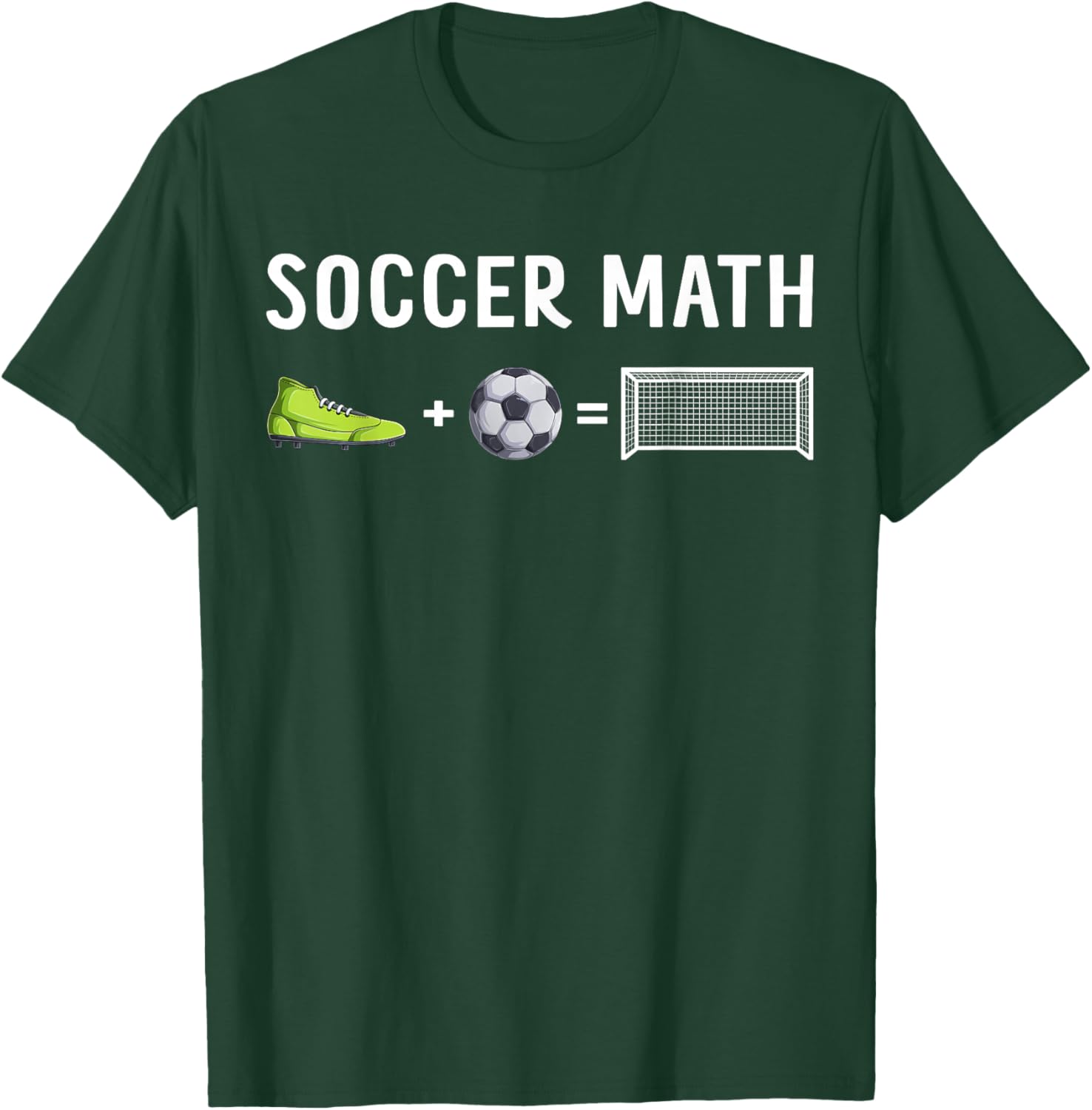 Soccer Math Football Sport Footballer Soccer Player T-Shirt - T-Shirt | Forest