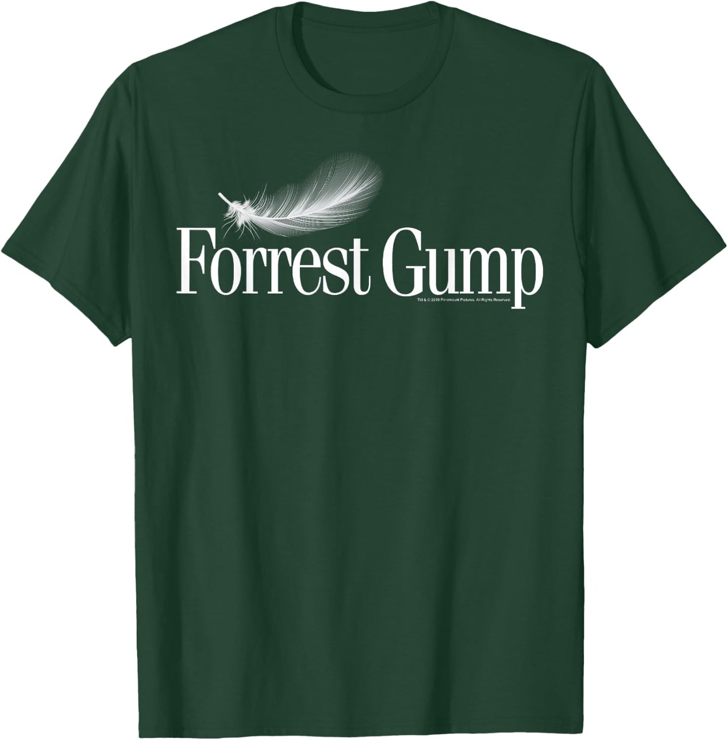 Forrest Gump Feather Title Logo T-Shirt - T-Shirt | Forest