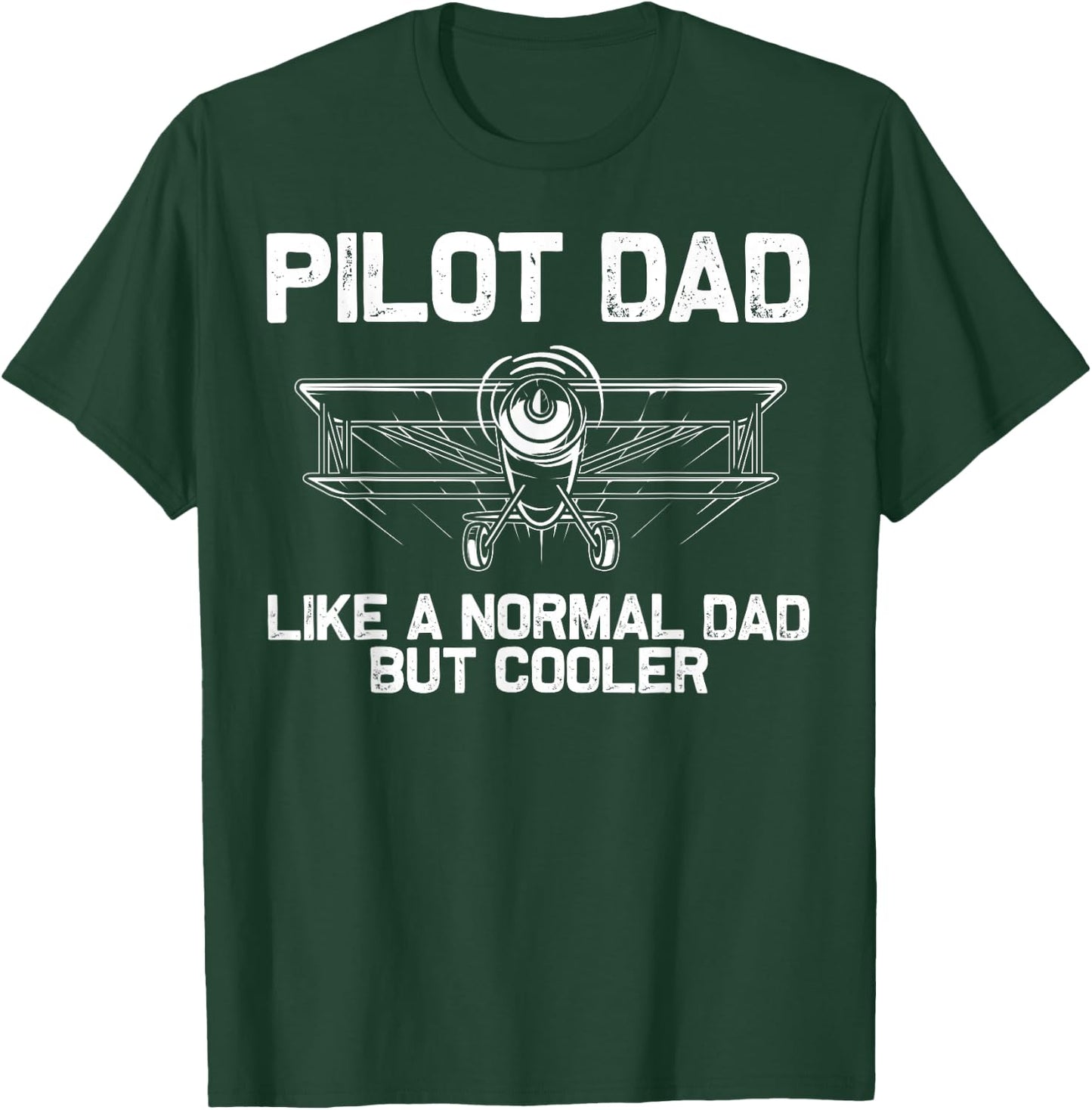 Funny Pilot Dad Art Father Aviation Airplane Pilot T-Shirt - T-Shirt | Forest