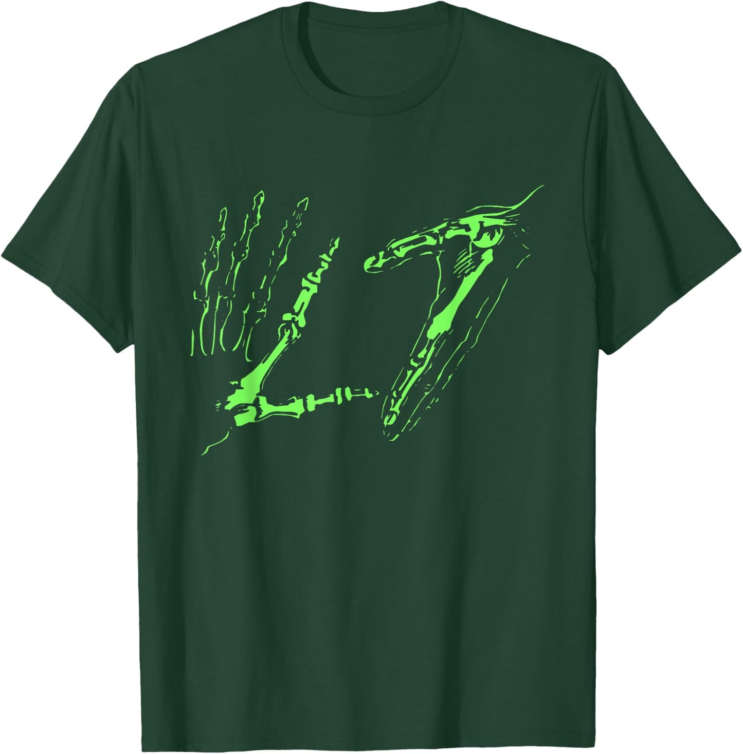 L7 Skeleton Hands T-Shirt - T-Shirt | Forest