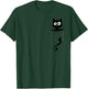 For Cat-Lover Cute Staring Black Cat Kitty In Pocket T-Shirt - T-Shirt | Forest