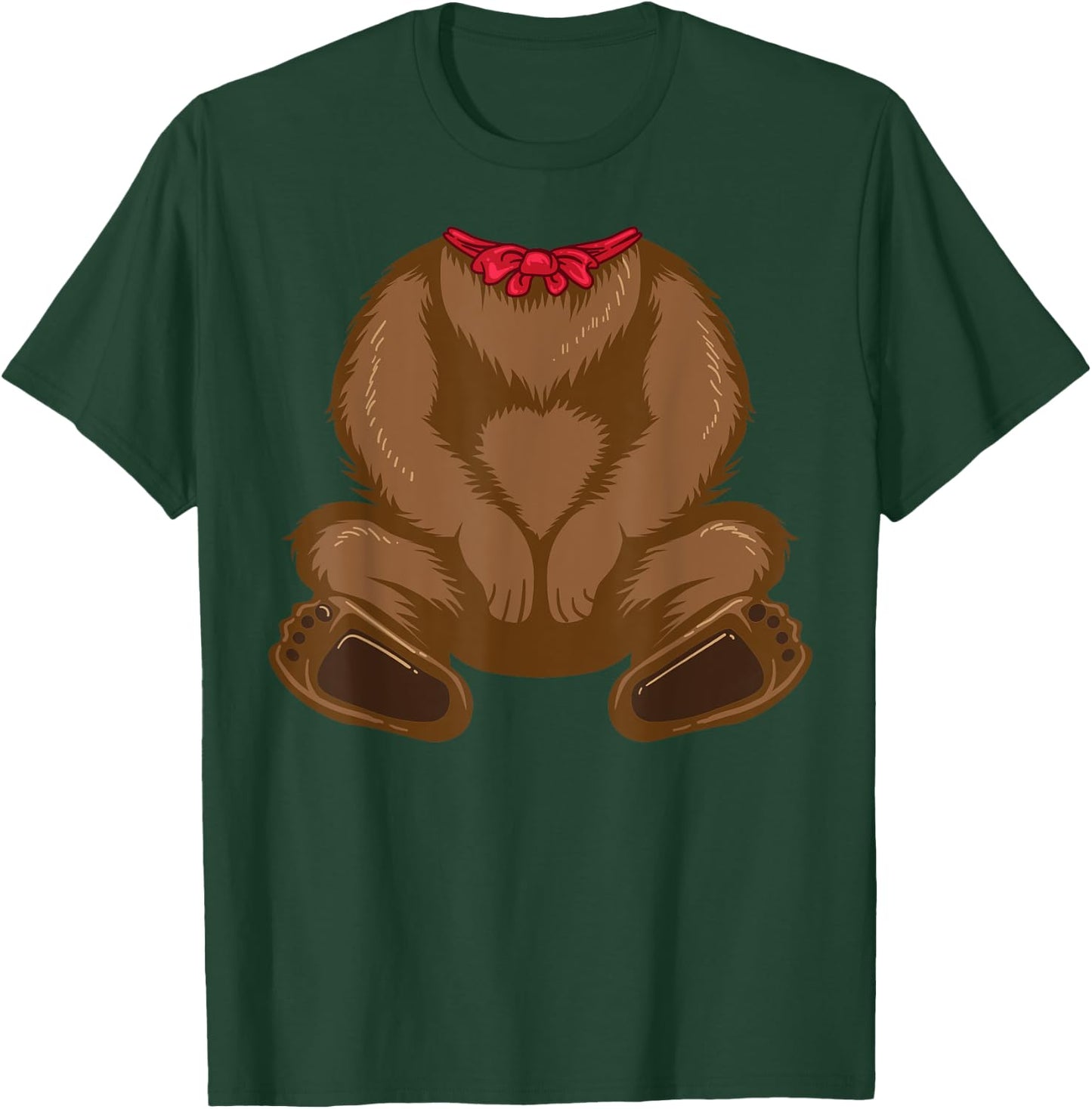 Funny Bear Costume Shirt - Hilarious Halloween Teddy Gift T-Shirt - T-Shirt | Forest