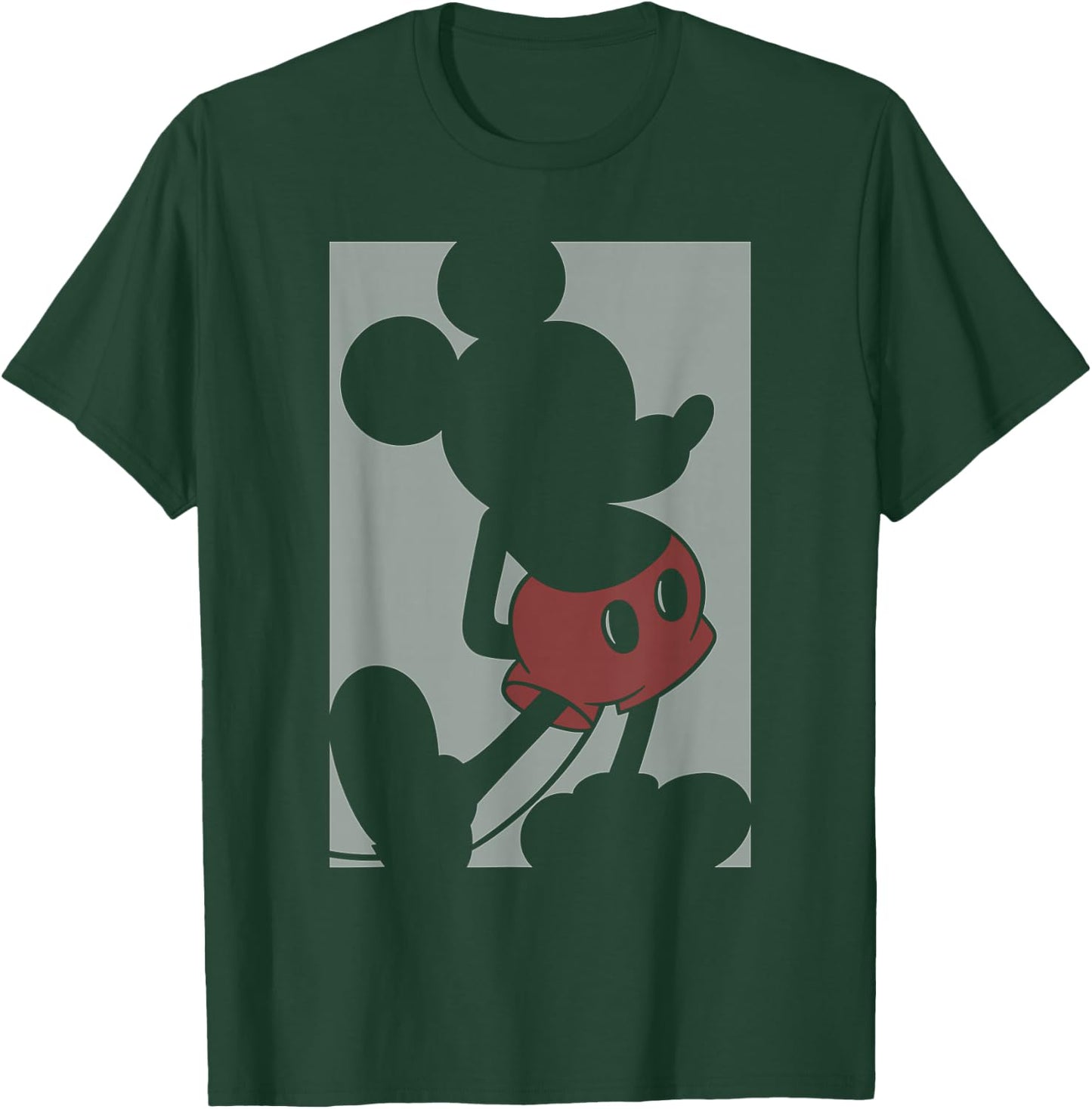 Disney - Mickey Mouse Box Silhouette T-Shirt - T-Shirt | Forest