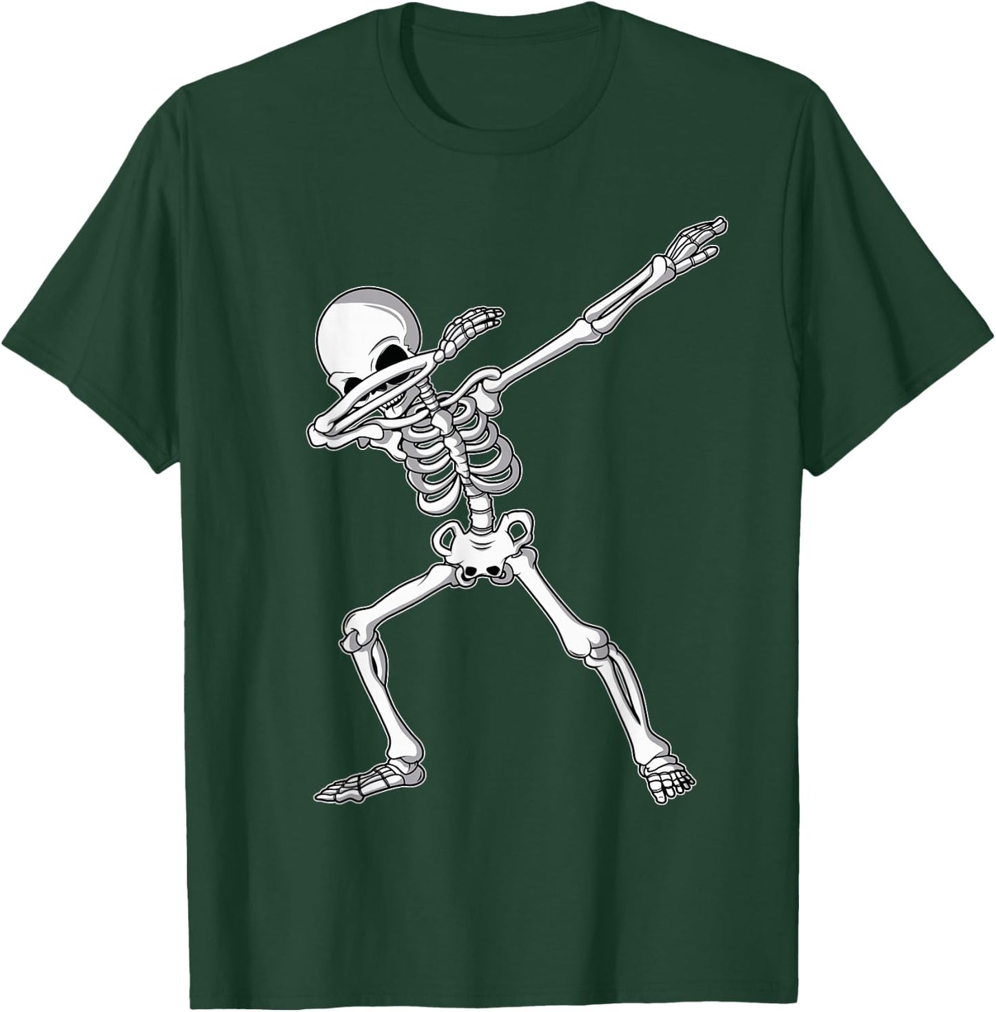 Dabbing Skeleton Shirt Kids Adult Dab Boys Funny Halloween T-Shirt - T-Shirt | Forest