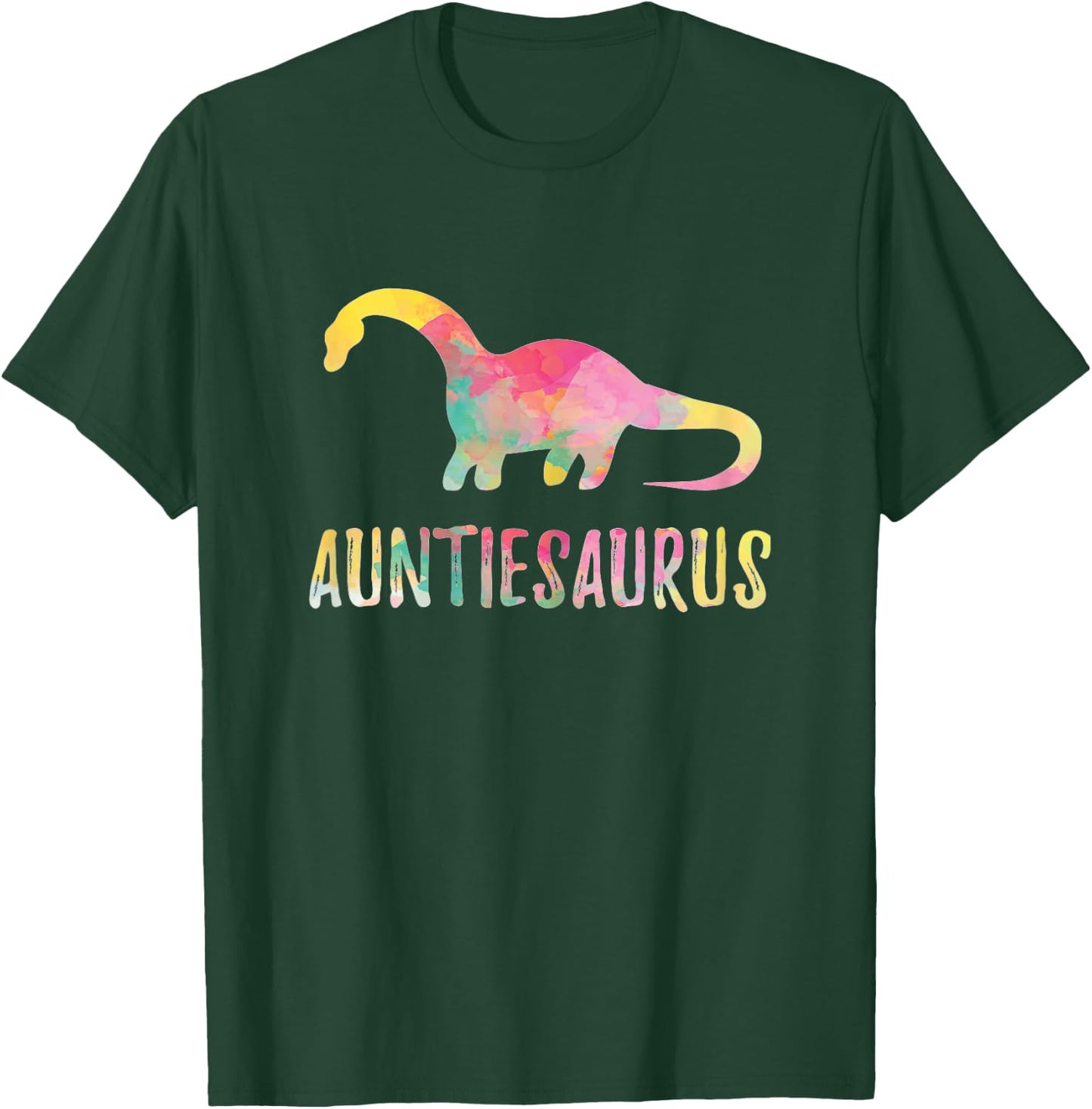 Auntiesaurus Cute Auntie Saurus Rex Funny Aunt Gift T-Shirt - T-Shirt | Forest