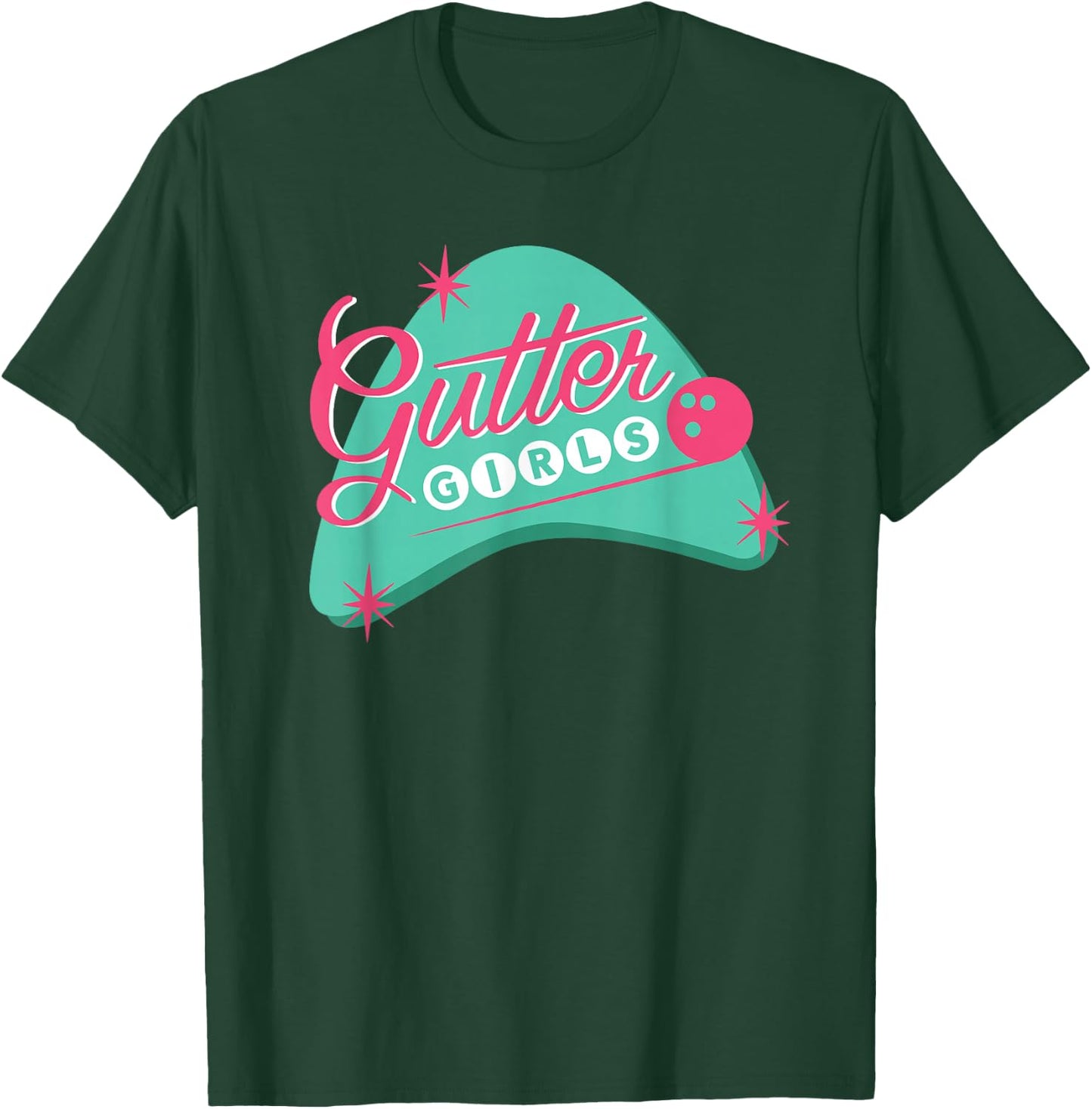 Gutter Girls Bowling League Team Shirt or Girls T-Shirt - T-Shirt | Forest