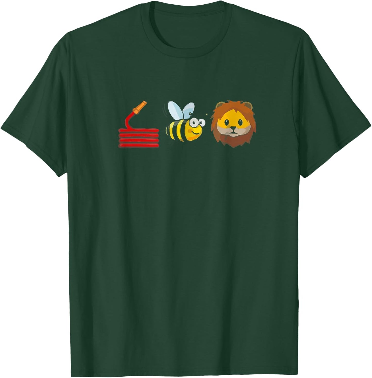 Hose Bee Lion I am a FireFighter T-Shirt - T-Shirt | Forest